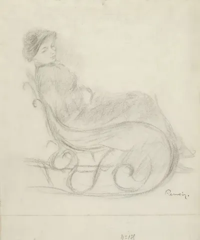 Woman Seated in a Chair (recto); Woman in a Chair, Seen from the Back (verso)