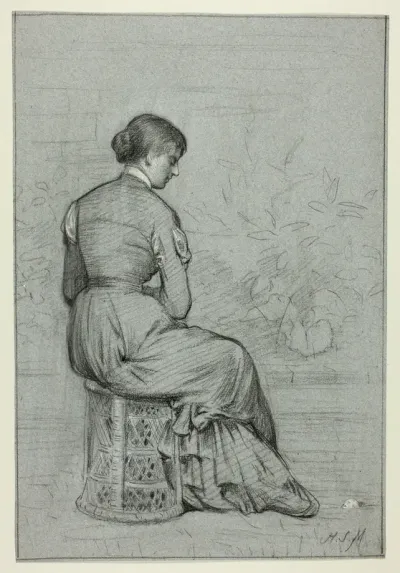 Woman Seated on a Tabouret