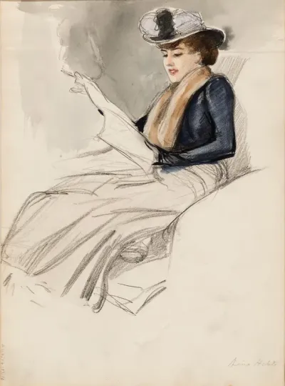 Woman Sitting, Aino Ackté