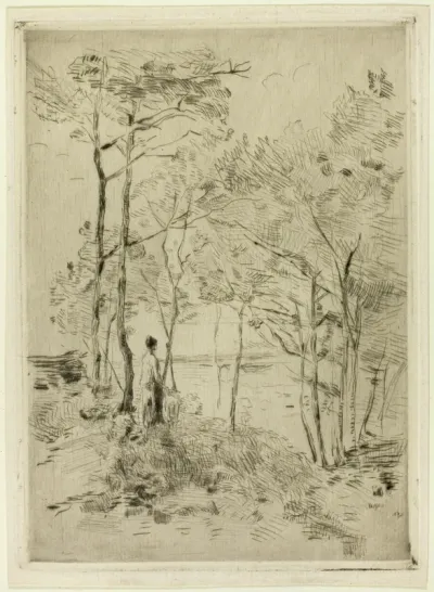 Woman Standing Among the Trees