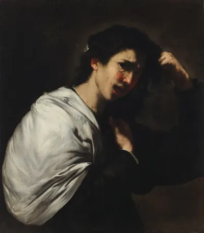 Woman Tearing Her Hair