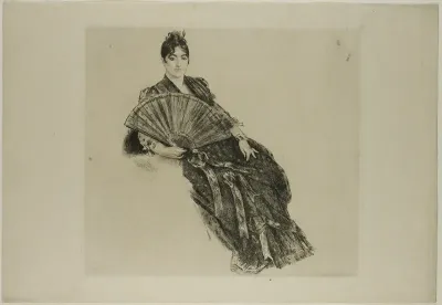 Woman with a Fan