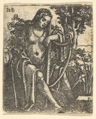 Woman with a Harp