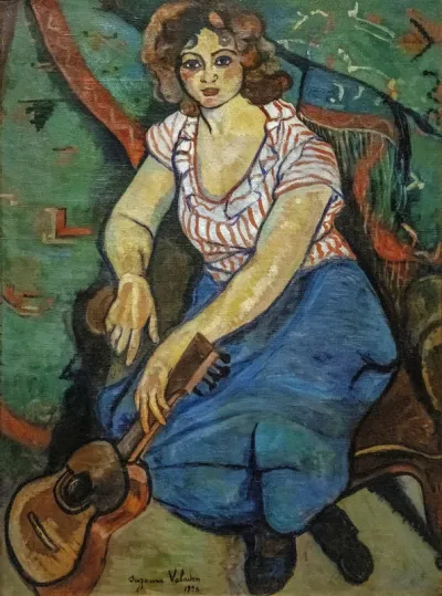 Woman with guitar