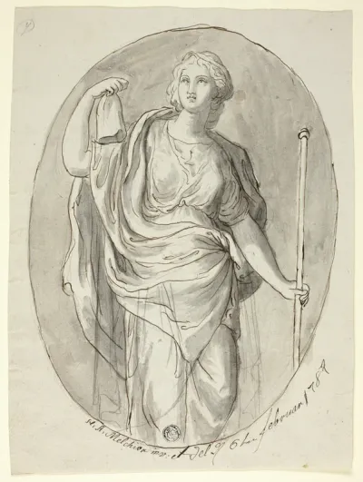 Woman with Staff and Phrygian Cap