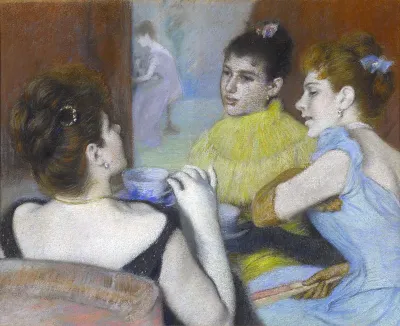 Women drinking tea