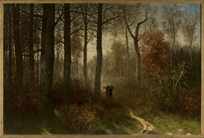 Women in the forest carrying brushwood