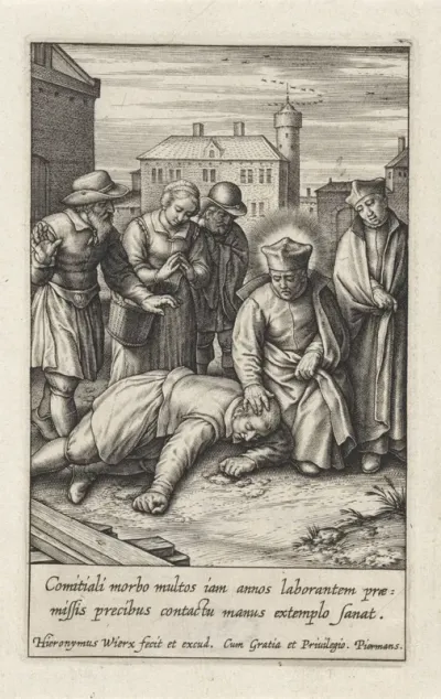 Wonderbaarlijke genezing door Ignatius van Loyola van een man met epilepsie