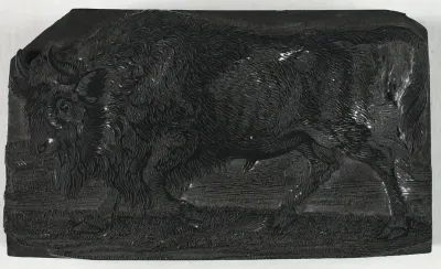 Woodblock for The Urus or Wild Bull, from A General History of Quadrupeds