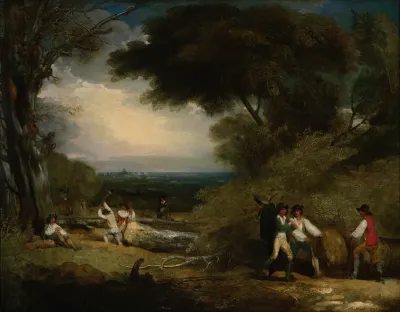 Woodcutters in Windsor Park