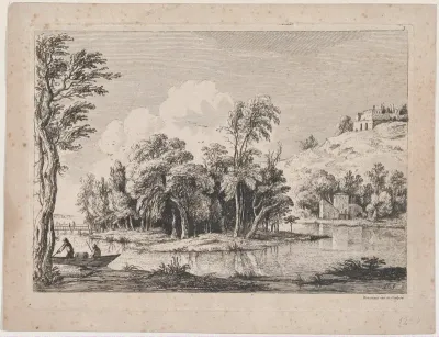Wooded Island, plate 3 from "Ten Landscapes" (Suite de Dix Paysages)