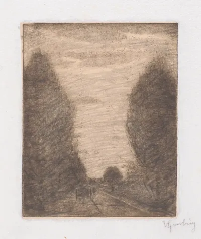 Wooded Landscape with a Cart