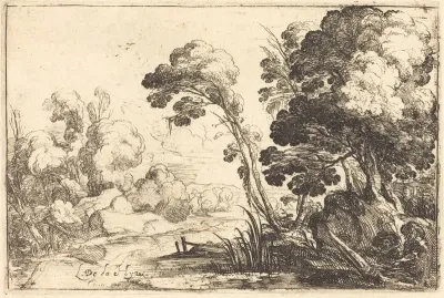 Wooded Landscape with a River