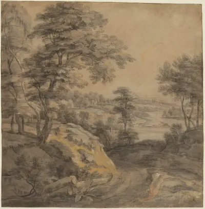 Wooded Landscape with a Road