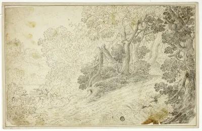 Wooded River Landscape with View of Castle