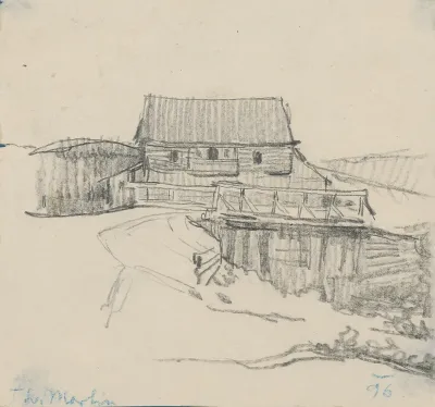 Wooden Cottage near a Bridge in Martin