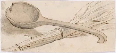 Wooden spoon and whisk