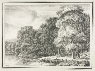 Woodland Scenery with Lake