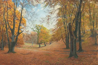 Woodlands in autumn.