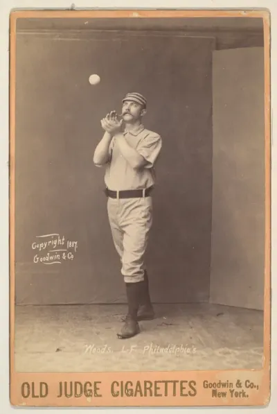 Woods, Left Field, Philadelphia, from the series Old Judge Cigarettes