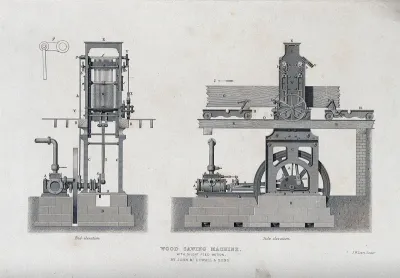 Woodwork: a mechanical band-saw