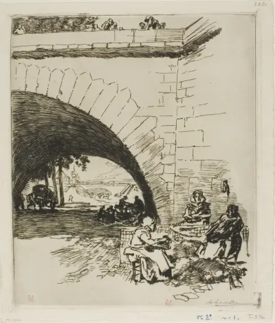 Woolcarders at Pont Marie