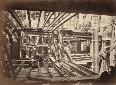 Workers on Girders of Auditorium, New Paris Opera