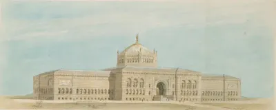 World's Columbian Exposition Fine Arts Museum, Chicago, Illinois, Perspective