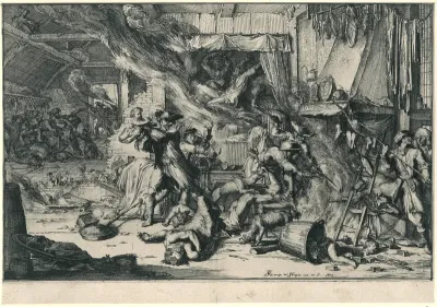 Wreedheden in een boerenhoeve, 1672