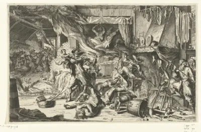 Wreedheden in een boerenhoeve, 1672