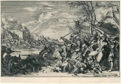Wreedheden in een dorp, 1672