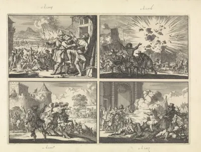 Wreedheden tegen de bevolking in Neder-Oostenrijk begaan door Poolse kozakken in dienst van de keizer, 1620 / Castel Nuovo te Napels explodeert gedeeltelijk tijdens de feestviering ter herinnering aan de overwinning van de keizer te Nordlingen, 1636 