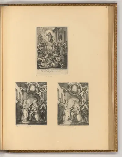 Wunder des Hl. Franz von Paola; Hl. Gregor und sechs weitere Heilige