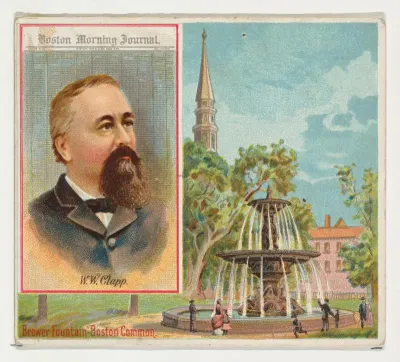 W.W. Clapp, Boston Morning Journal, Philadelphia Public Ledger, from the American Editors series (N35) for Allen & Ginter Cigarettes