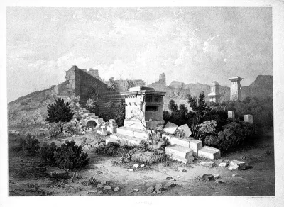Xanthus, Lycia, showing some of the ancient tombs