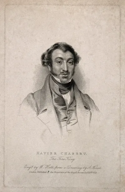 Xavier Chabert, a fire eater