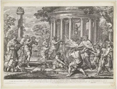 Xenophon brengt offer aan Diana