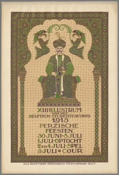 XIIde Lustrum van het Delftsch Studenten Corps 1913. Perzische feesten 30 juni-5 juli