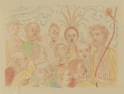 XIX. Christus ter berechting overgeleverd aan de schriftgeleerden (uit: Taferelen uit het leven van Christus)