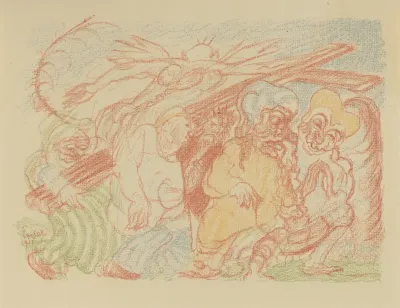 XXI. De kruisweg (uit: Taferelen uit het leven van Christus)