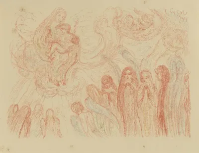 XXXI. De engelen vereren Maria (uit: Taferelen uit het leven van Christus)