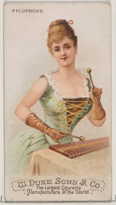 Xylophone, from the Musical Instruments series (N82) for Duke brand cigarettes