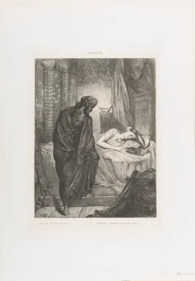 "Yet she must die": plate 11 from Othello (Act 5, Scene 2)