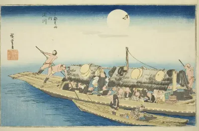 Yodo River (Yodogawa), from the series "Famous Places in Kyoto (Kyoto meisho no uchi)"