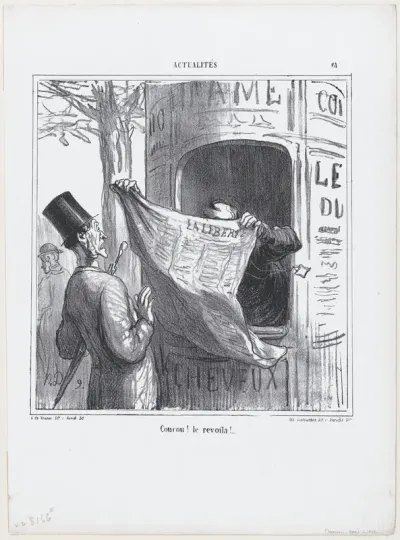 Yoohoo! here it is again!, from 'News of the day,' published in "Le Charivari"