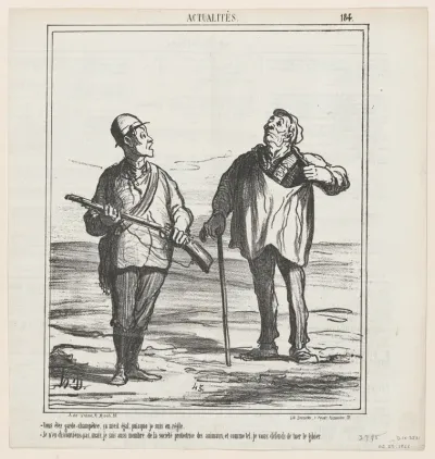 You are a warden, it is all right for me since I have a license, from "News of the day"