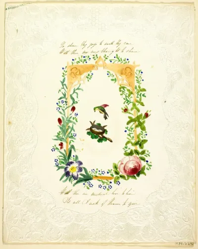 You Share Thy Joys to Soothe Thy Care (valentine)
