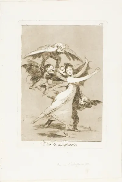 You will not escape, plate 72 from Los Caprichos