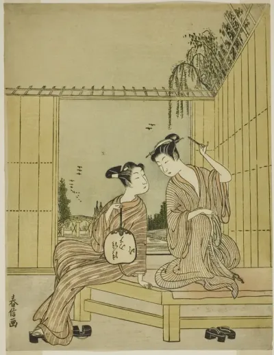 Young Couple Enjoying the Cool of Evening
