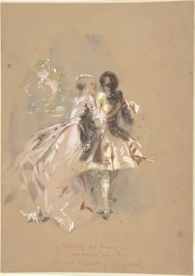 Young Couple Seen From Behind